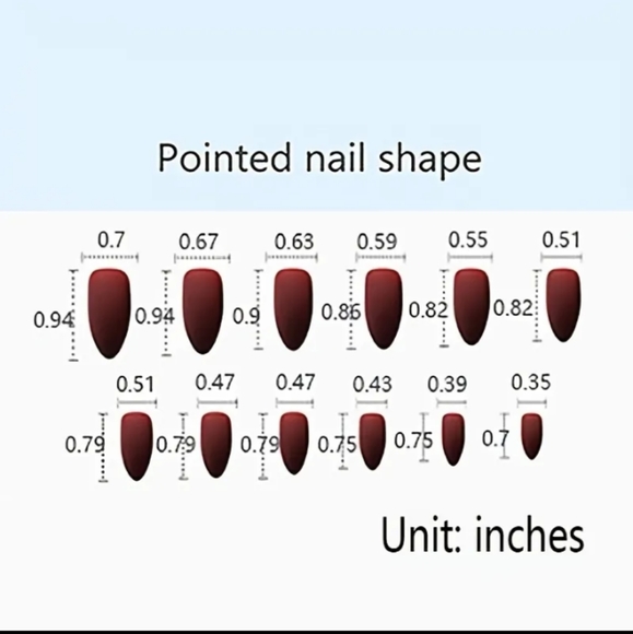 Sexy Almond French and Blood Splatter Press on Nails - Picture 5 of 5